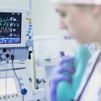 Shot of monitoring equipment in an operating room