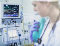 Shot of monitoring equipment in an operating room